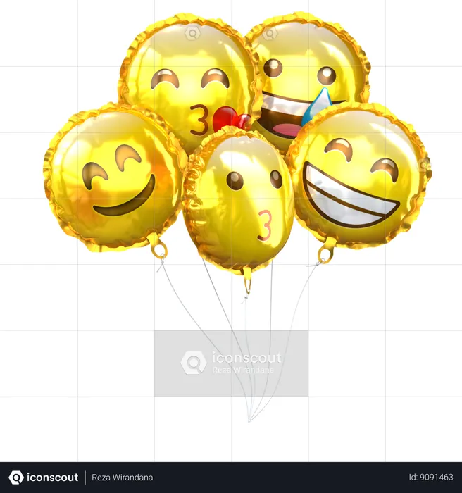 Globos Emojis Emoji 3D Icon