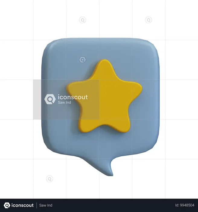 Étoile d'émoticône Emoji 3D Icon