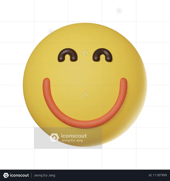 Émoticône de visage souriant Emoji 3D Icon