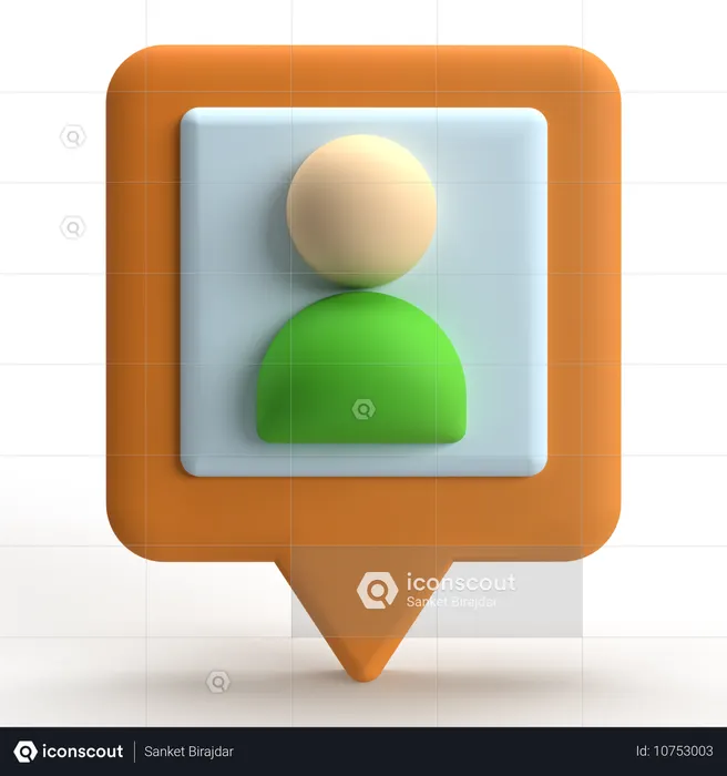 Emplacement de l'utilisateur  3D Icon
