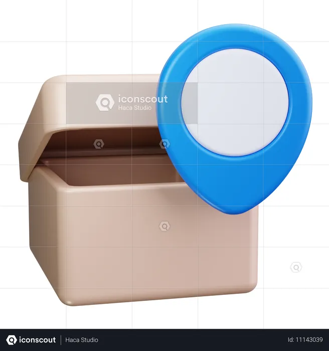 Emplacement du colis  3D Icon