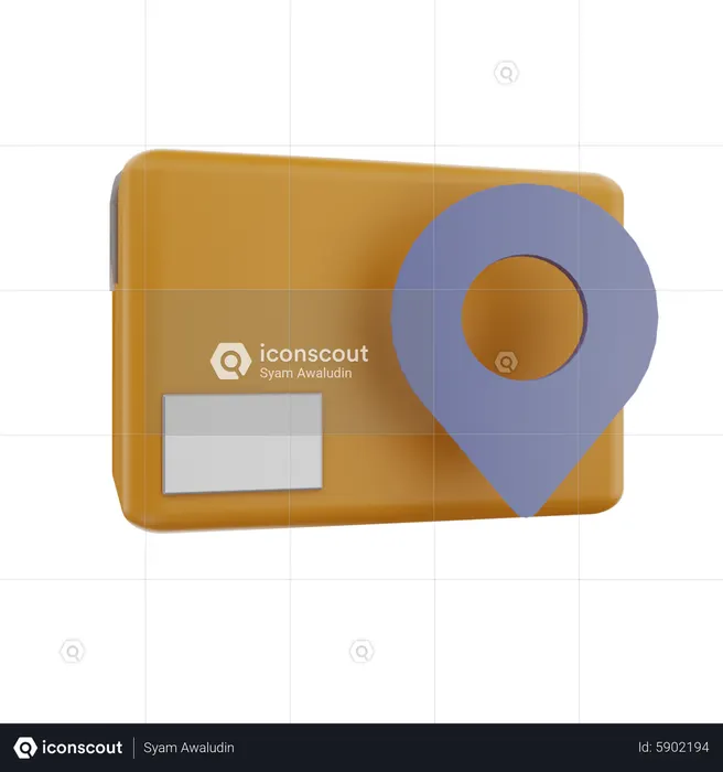 Emplacement du colis  3D Icon
