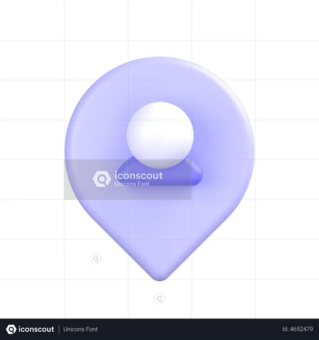 Point de localisation  3D Icon
