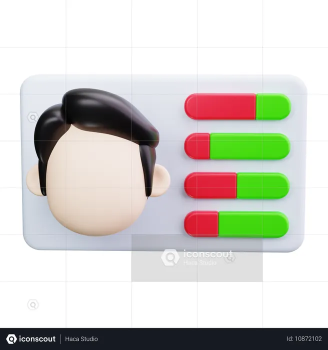 Employee Analysis  3D Icon