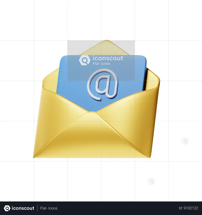 Employee Email  3D Icon