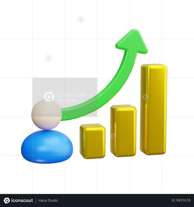 Employee growth  3D Icon