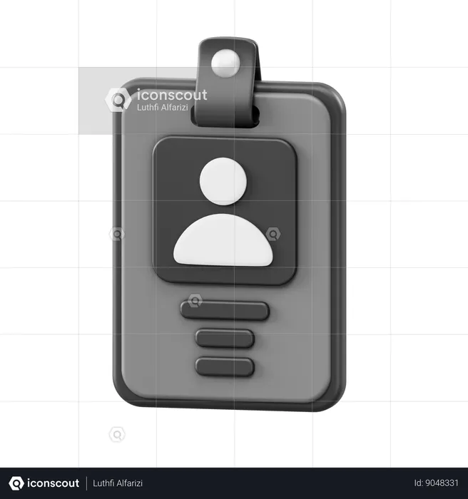 Employee Id  3D Icon