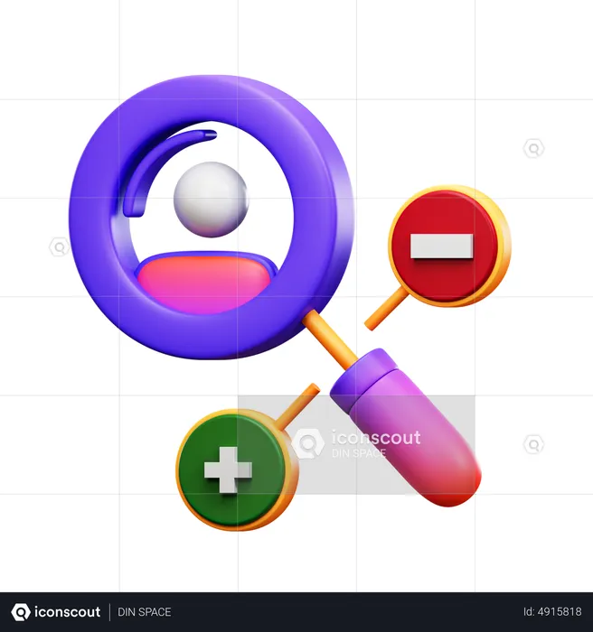 Employee Research  3D Icon