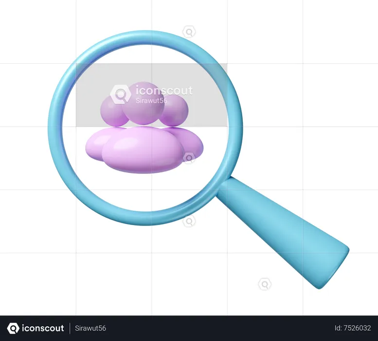 Employee Search  3D Icon