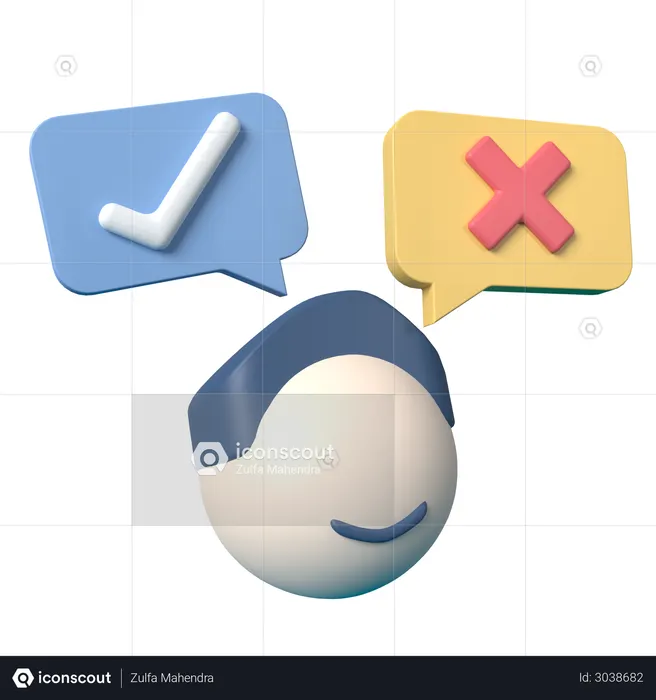 Employee Selection  3D Illustration