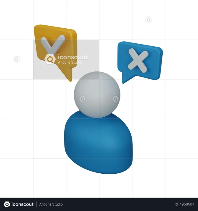 Employee selection  3D Icon