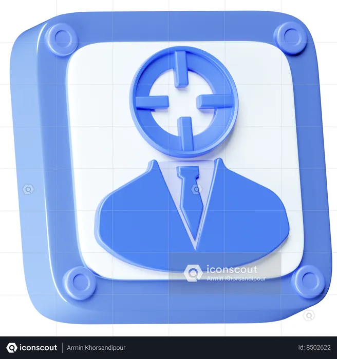 Employee Target  3D Icon
