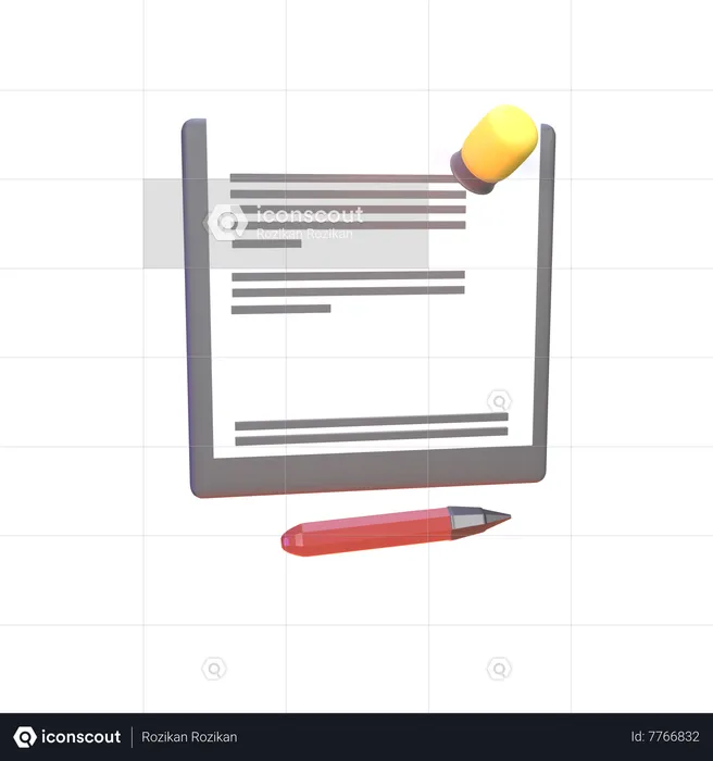 Employment Contract  3D Icon