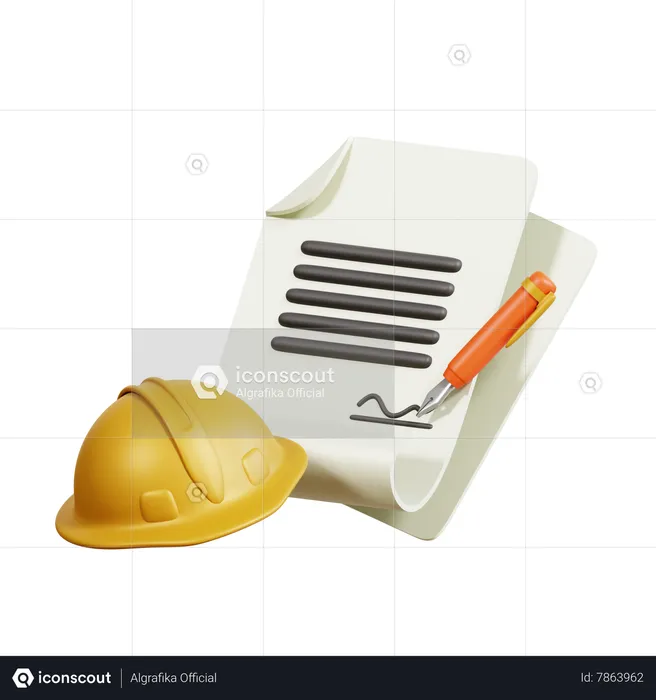 Employment Contract  3D Icon