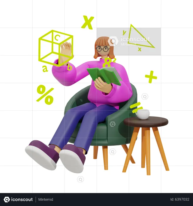 Empowering Math Education  3D Illustration