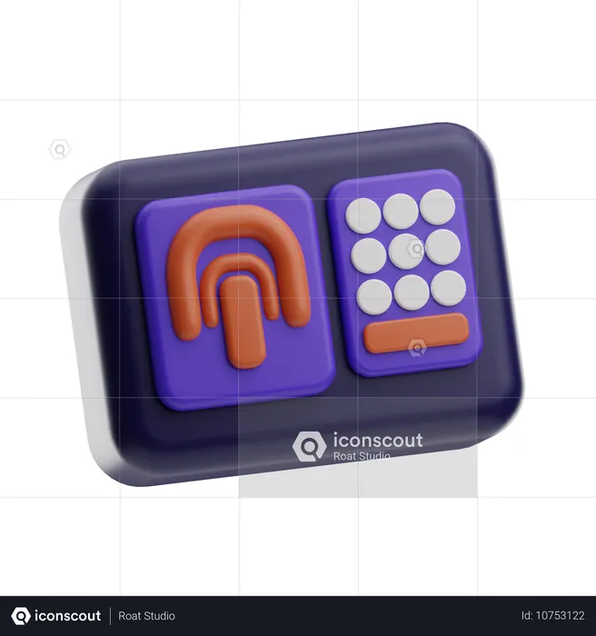 Empreinte digitale  3D Icon