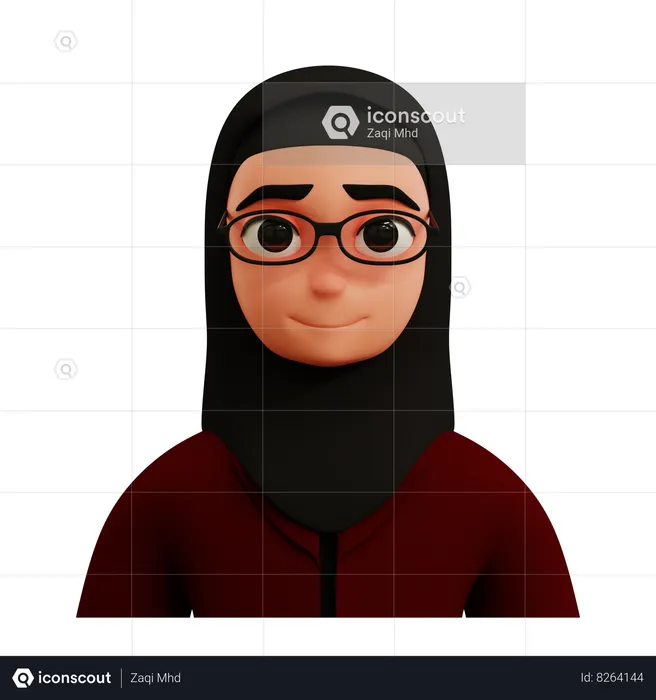 Mujer de negocios en gafas  3D Icon