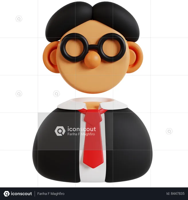 Empresario  3D Icon