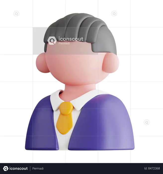 Homem de negocios  3D Icon