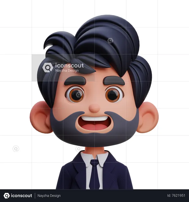 Empresario  3D Icon
