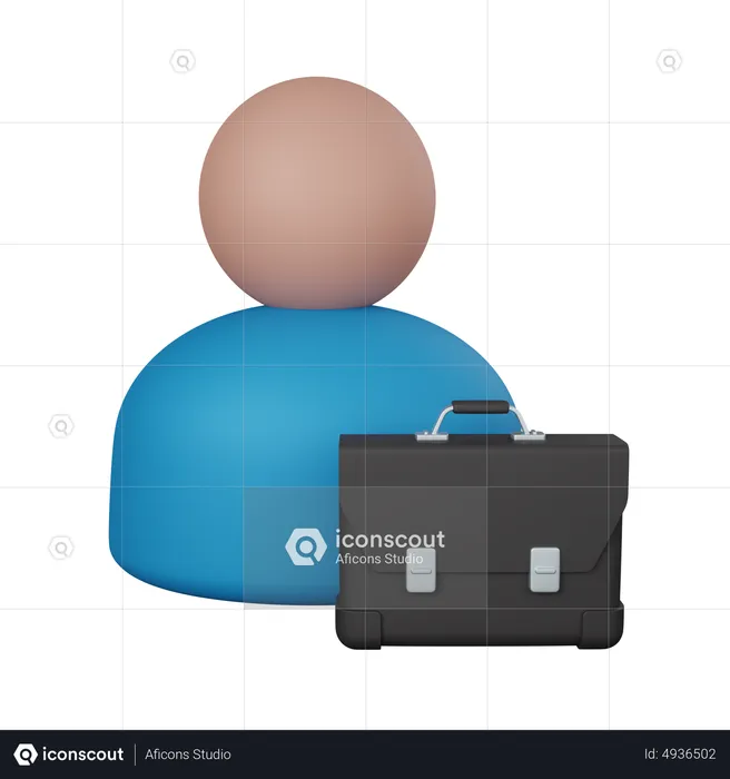 Empresario  3D Icon