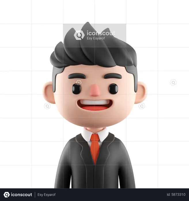 Empresario  3D Icon