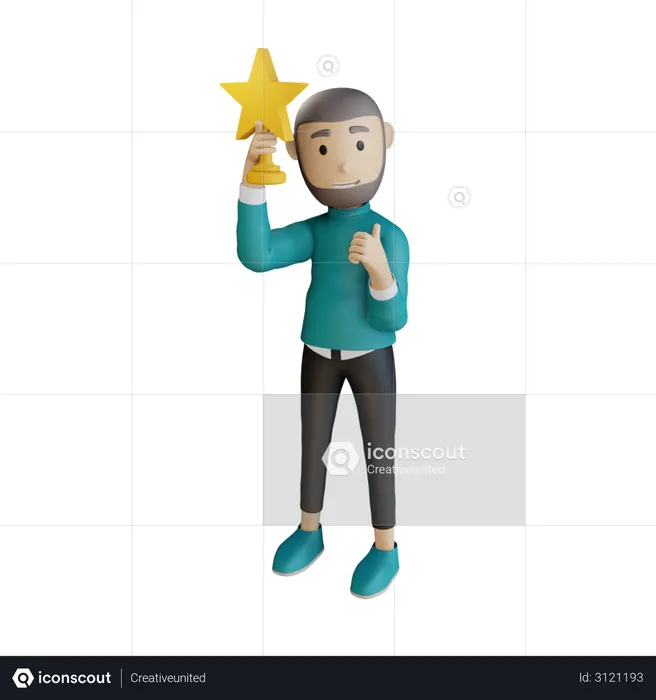 Empresário de sucesso  3D Icon