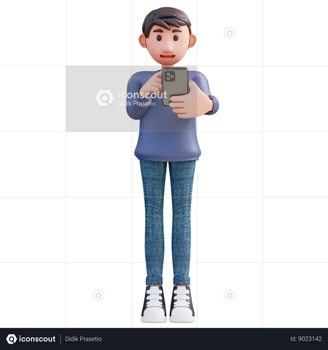 Mensaje de escritura de empresario  3D Illustration