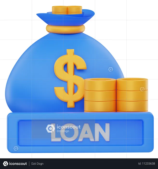 Empréstimo financeiro  3D Icon