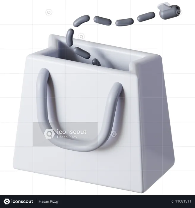 Empty Bag  3D Icon