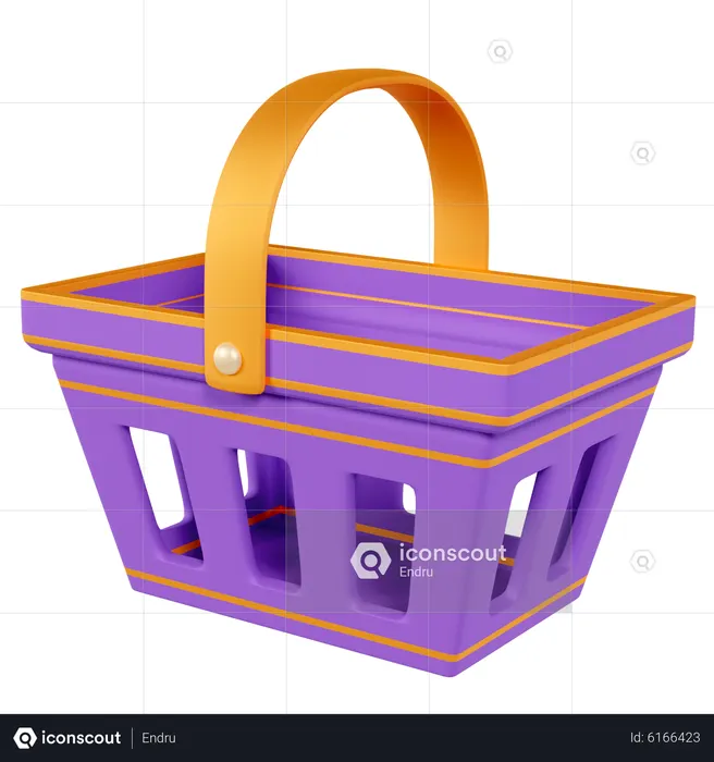 Premium Empty Basket 3D Icon download in PNG, OBJ or Blend format Premium Empty Basket 3D Icon download in PNG, OBJ or Blend format