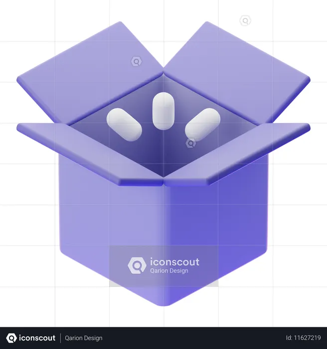 空箱  3D Icon