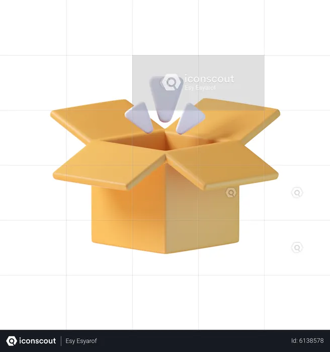 Empty Box  3D Icon