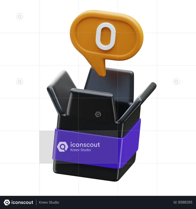 Empty Box  3D Icon