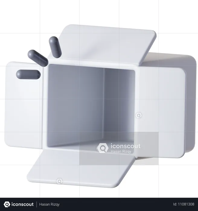 Empty Box  3D Icon