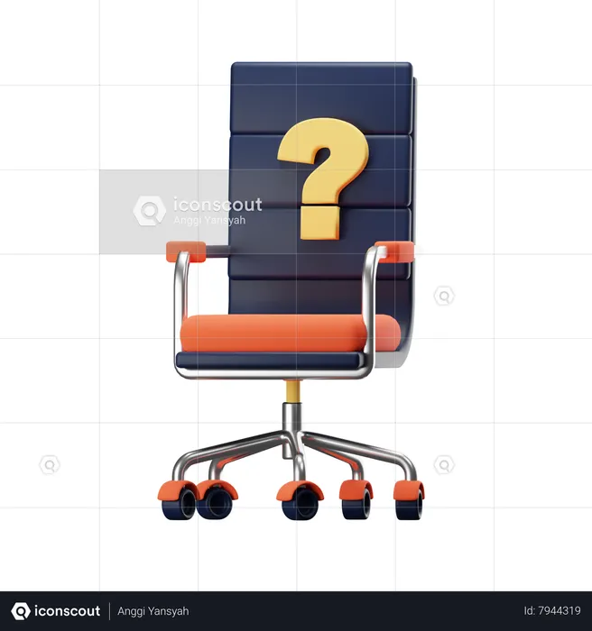 Empty Chair  3D Icon