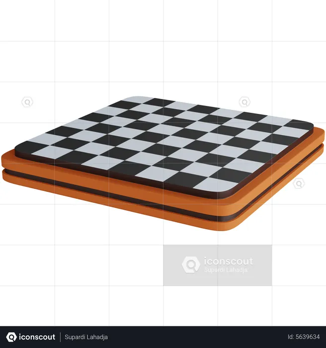 Empty Chess Board  3D Icon