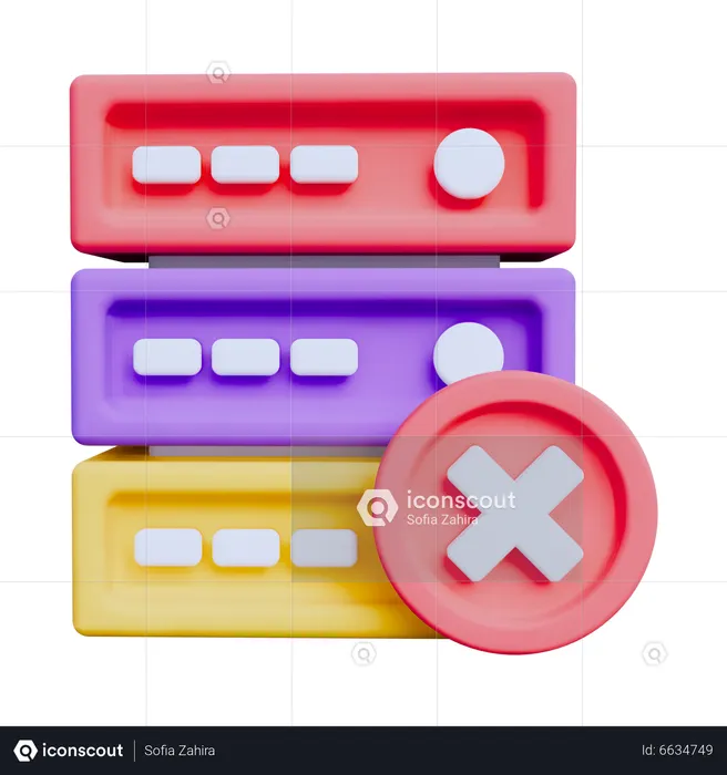 Empty Database 3D Icon download in PNG, OBJ or Blend format