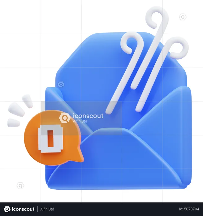 Empty Email  3D Icon