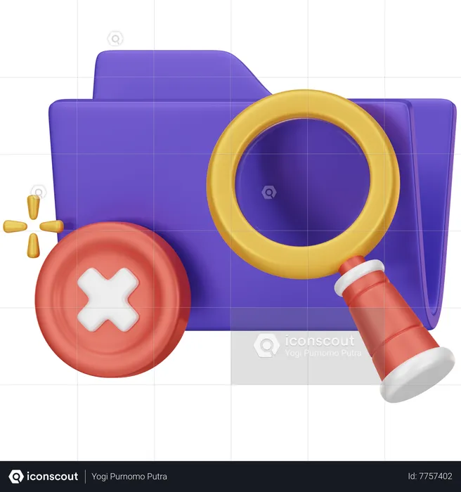 Empty Folder 3D Icon  3D Icon