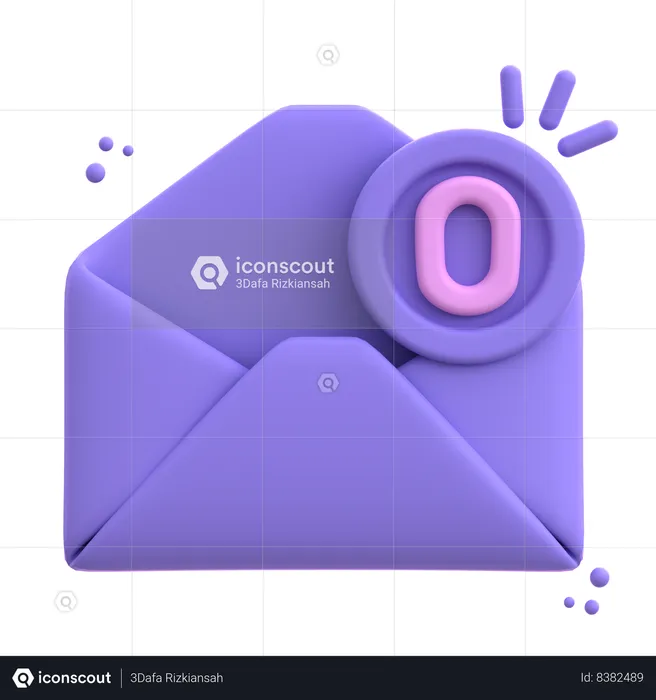 Empty Inbox  3D Icon