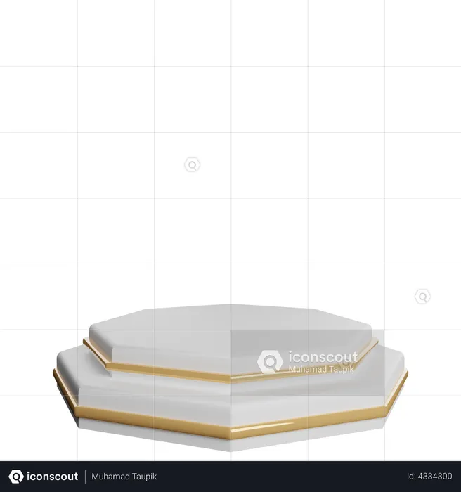 Empty Podium  3D Illustration