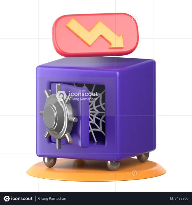 Empty Safe  3D Icon
