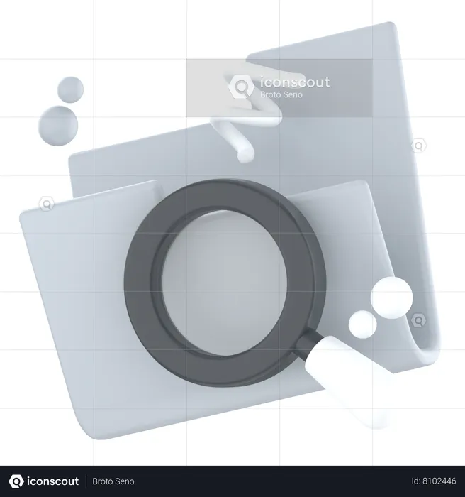 Empty Search Result  3D Icon