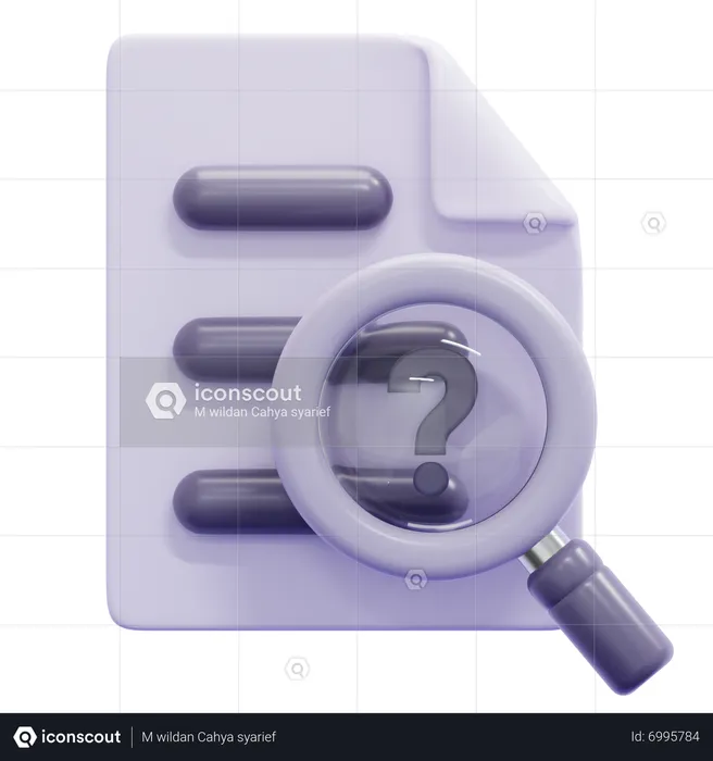 EMPTY SEARCH RESULT  3D Icon