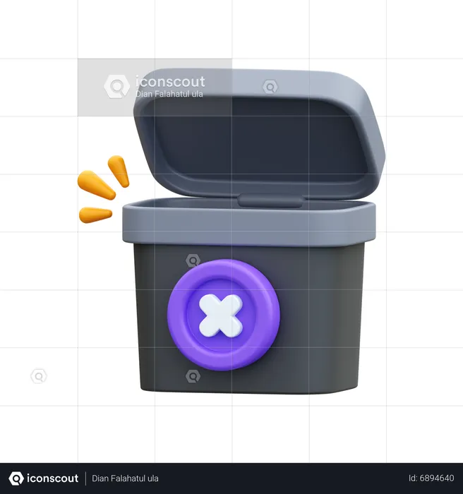 Empty Trash  3D Icon