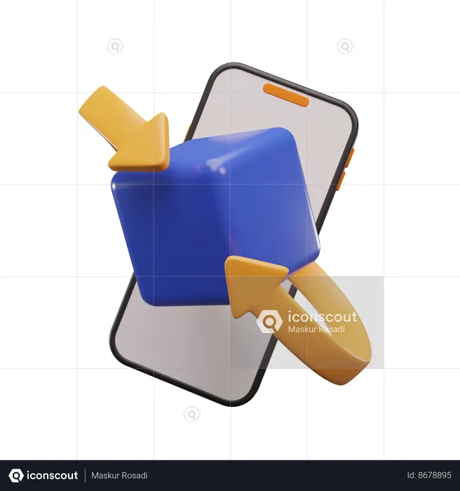 Boîte de messagerie en ligne  3D Icon