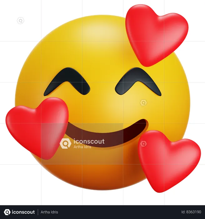 Enamorado Emoji 3D Icon