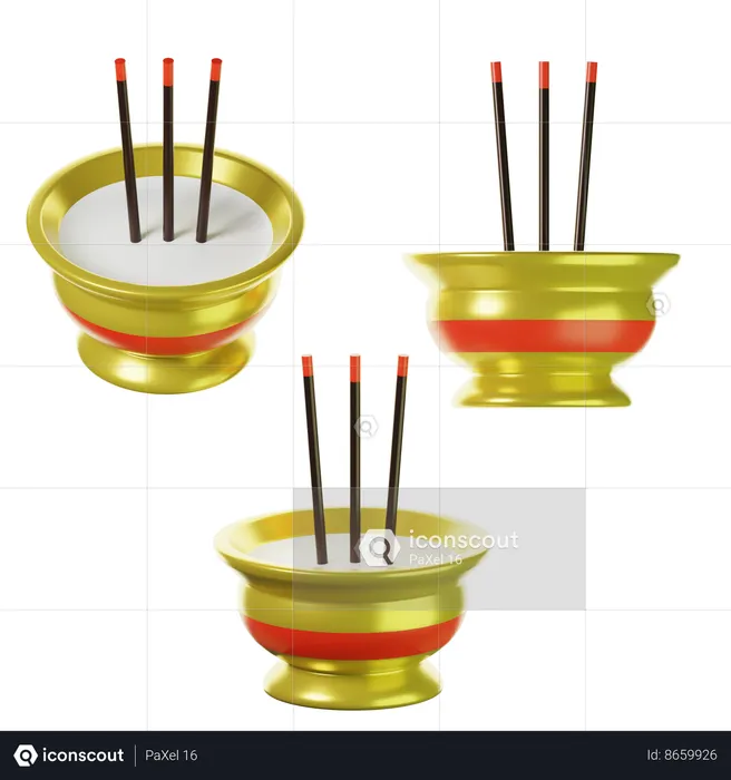 Encens chinois  3D Icon