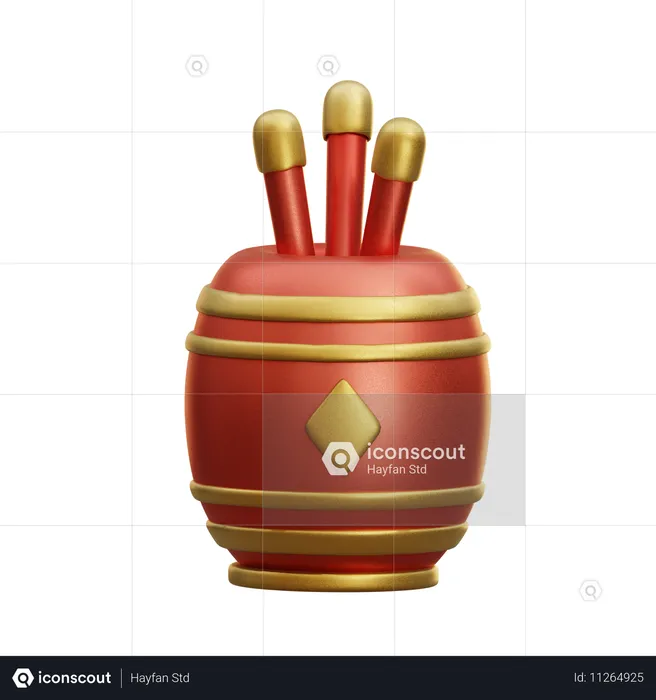 Pot d'encens  3D Icon